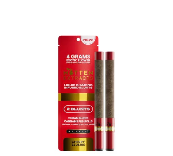 Mitten Extracts MITTEN EXTRACTS | CHERRY ZLUSHIE | INFUSED BLUNTS | 2 x 2G HYBRID — PRE_ROLLS