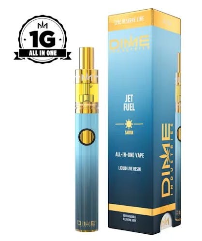 Dime | Jet Fuel | Live Resin Disposable Vape | 1g