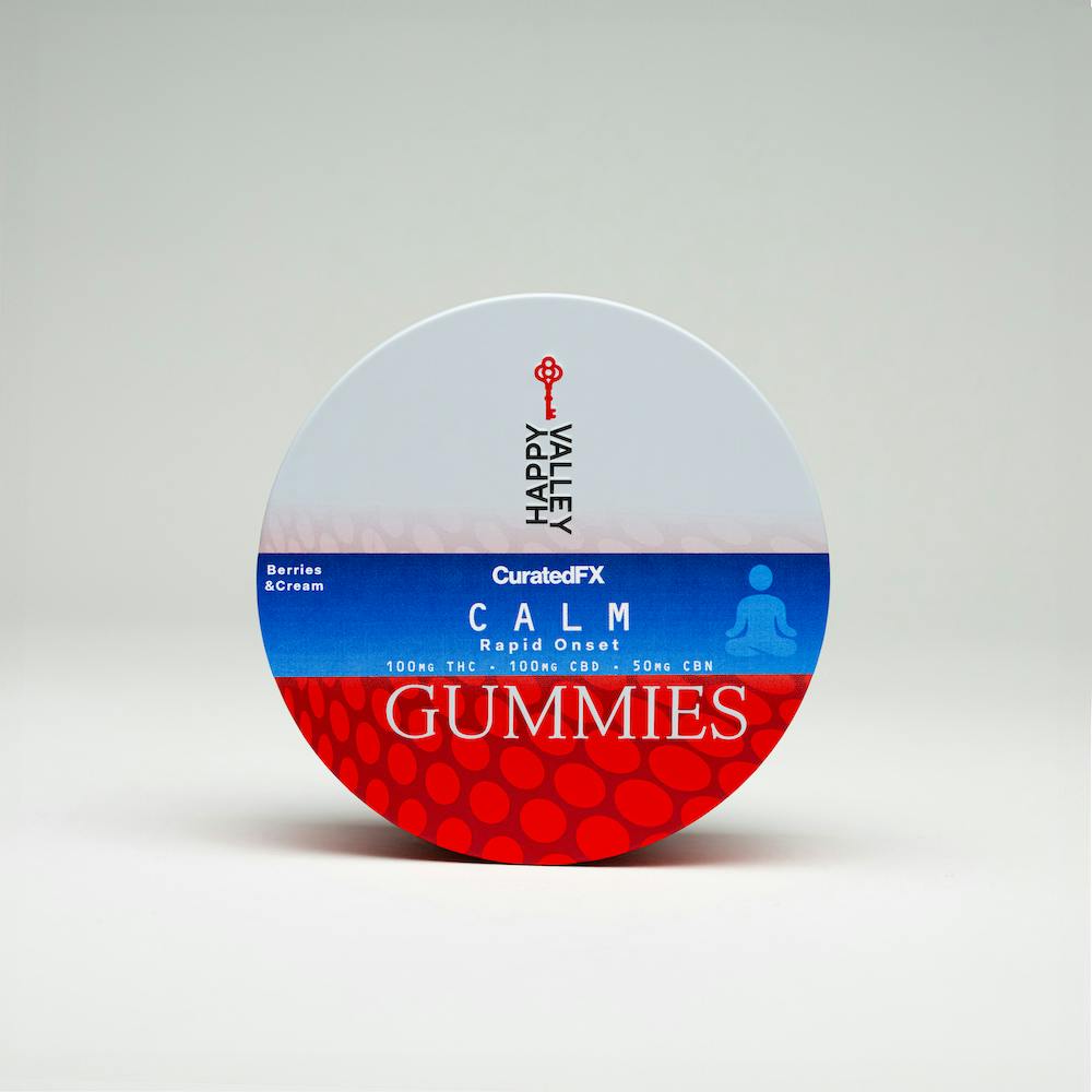 Photo of Curated FX Gummies 100mg – Calm – Berries & Cream