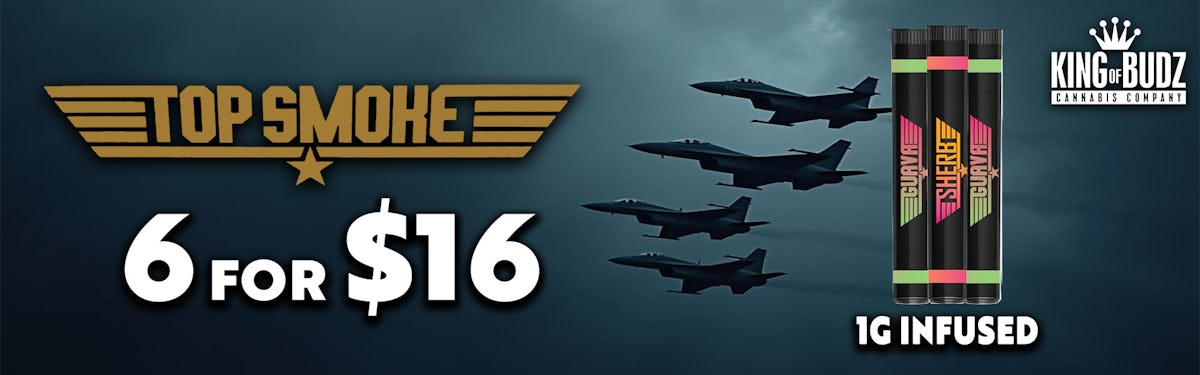Top Smoke 1g Infused Prerolls - 6/$16