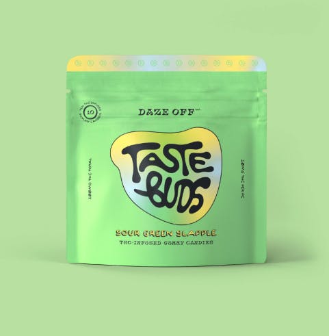 Daze Off Daze Off Gummies Sour Green Slapple (H) 100mg - Star Buds