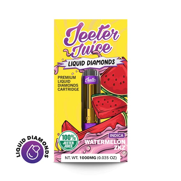 Watermelon ZKZ (I) - 1g Liquid Diamonds Vape Cart - Jeeter