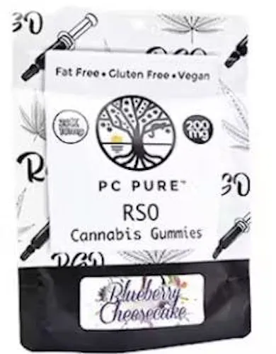 PC Pure Blueberry Cheesecake RSO Gummies 200mg Rec-1
