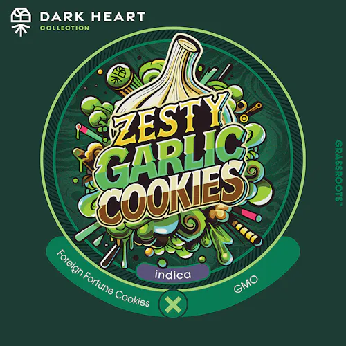 Grassroots X Dark Heart | Flower | Zesty Garlic Cookies (I) | 3.5g-active