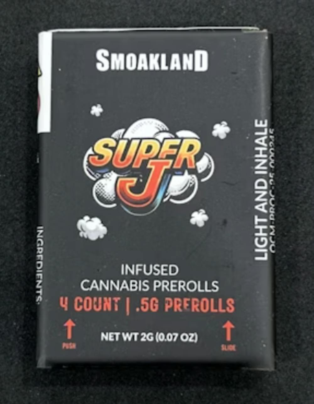 Product Super Js Infused Prerolls | Blue Dream (S) 4pk | Smoakland New York