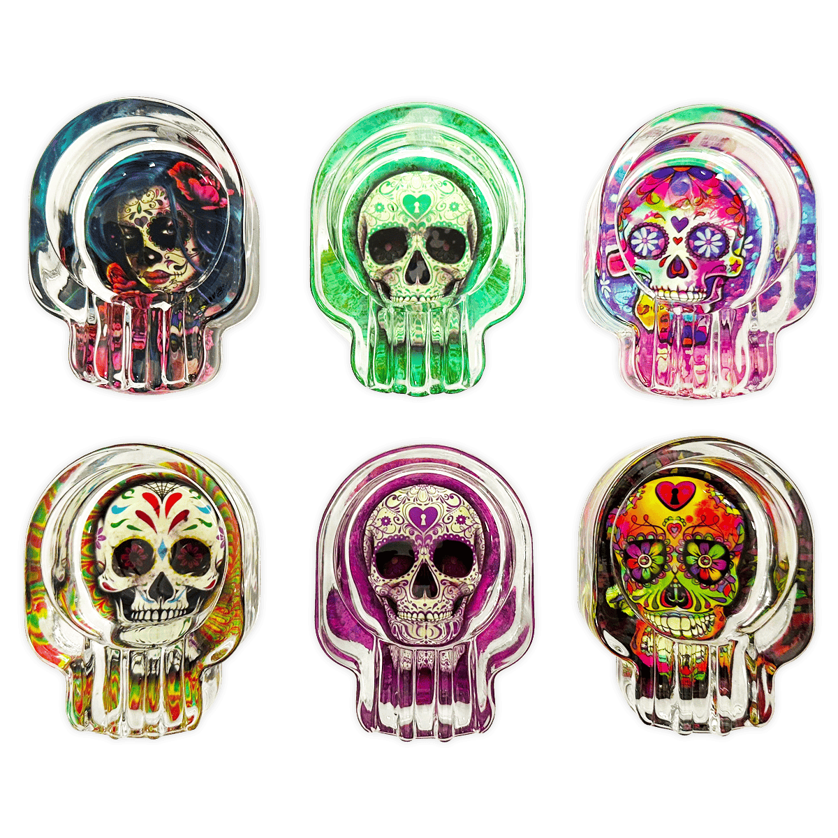 Skull Glass Ashtray