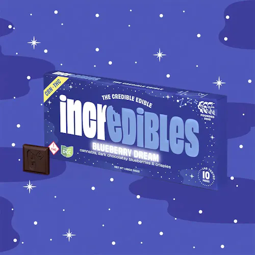5:1 THC:CBN Blueberry Dream Chocolate Bar | Incredibles | Edible | 100mg-1