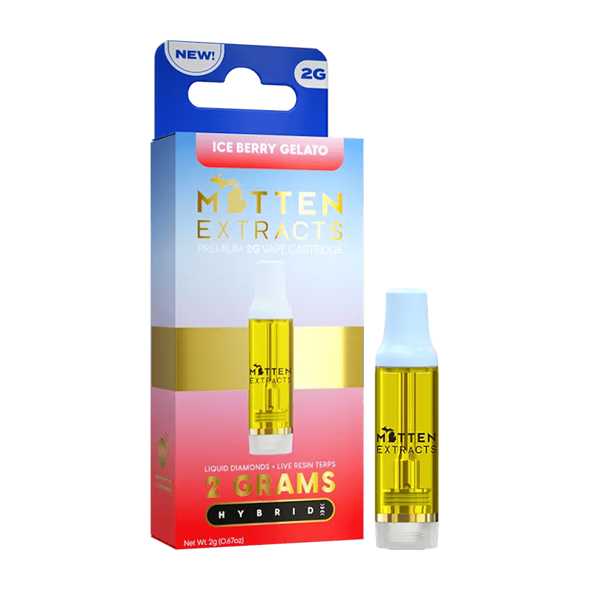 Mitten Extracts | 2g 510 Cartridge | Ice Berry Gelato
