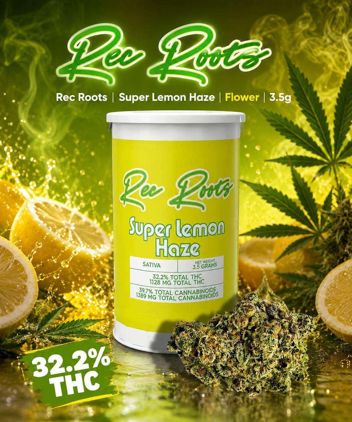 Product Rec Roots | Super Lemon Haze | .83% terps