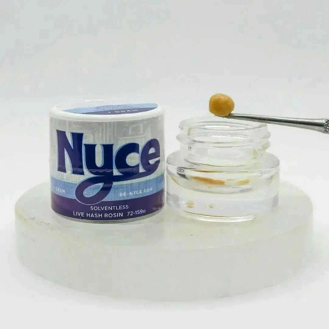NYCE | Live Hash Rosin Jar | Garlic Cocktail Weiss Farms