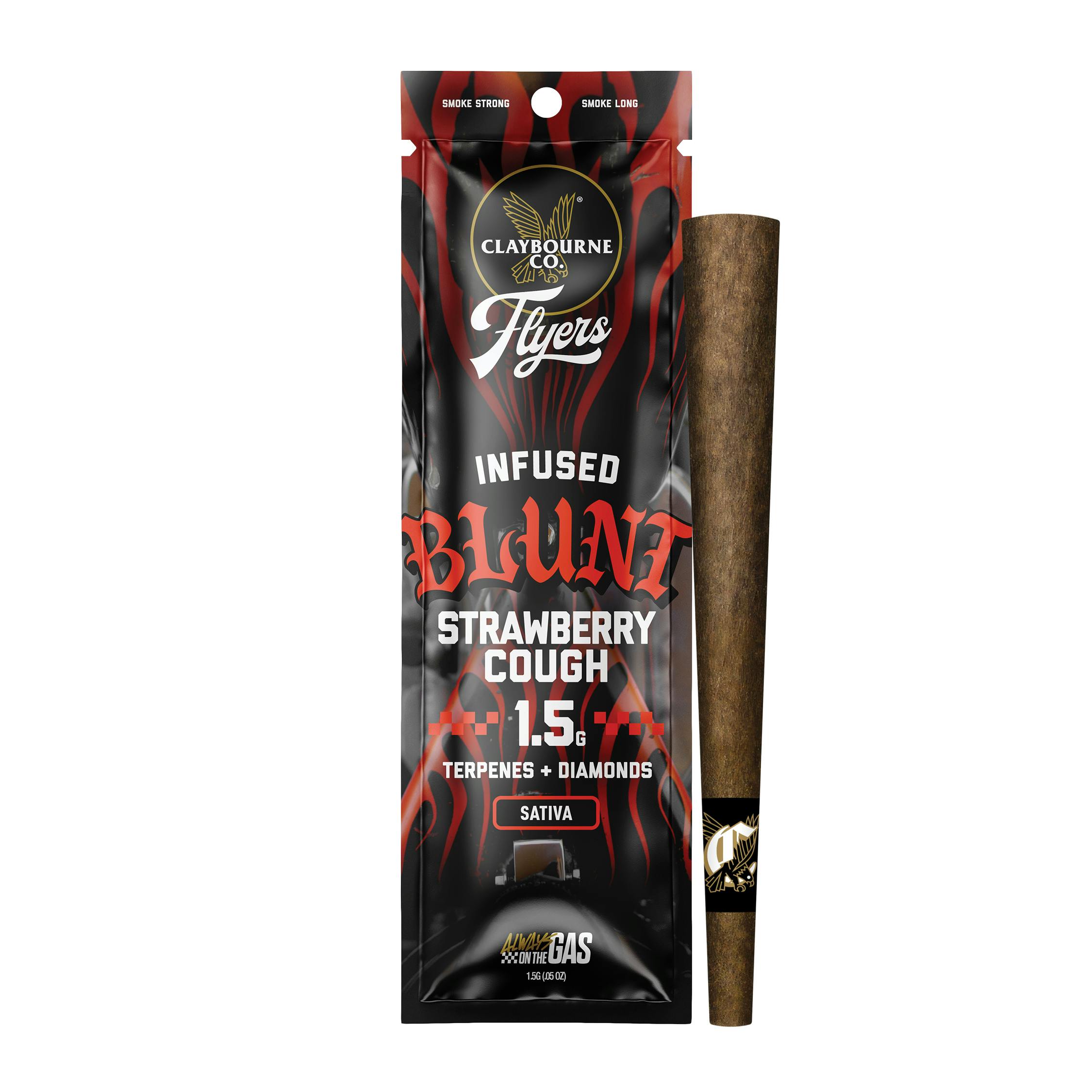 Claybourne Co. - Strawberry Cough Infused Blunt Preroll at Silk Road NYC, Jamaica Queens