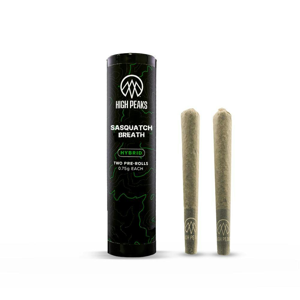 High Peaks | Sasquatch Breath | 2pk pre-rolls | 1.5g