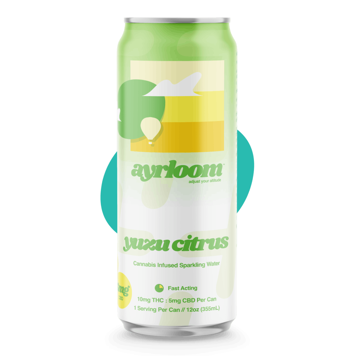 Ayrloom-Beverage-2:1-10mg/5mg-Single Can-Yuzu Citrus