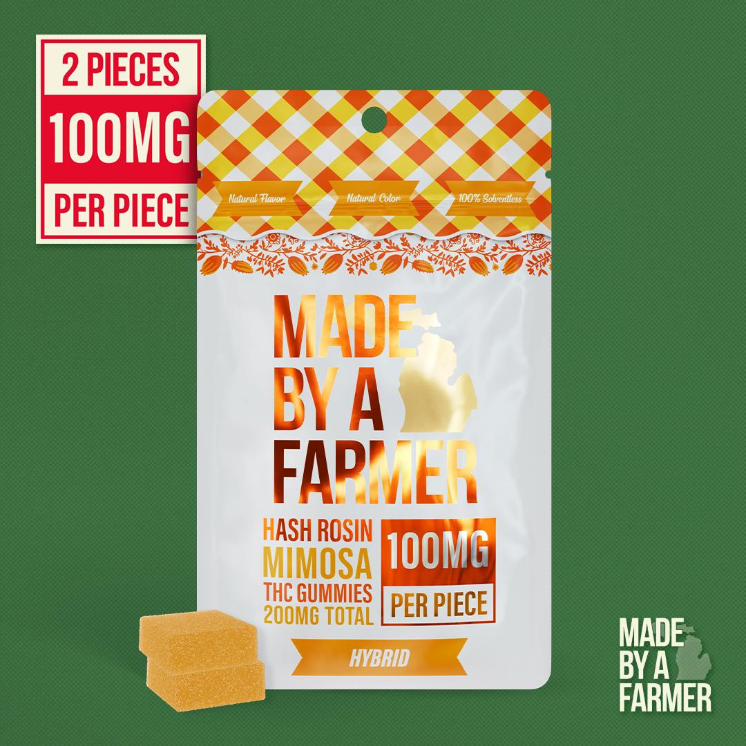 Made By A Farmer - 2pk Hash Rosin Gummies - (200mg) - **MIMOSA** (2/$11)