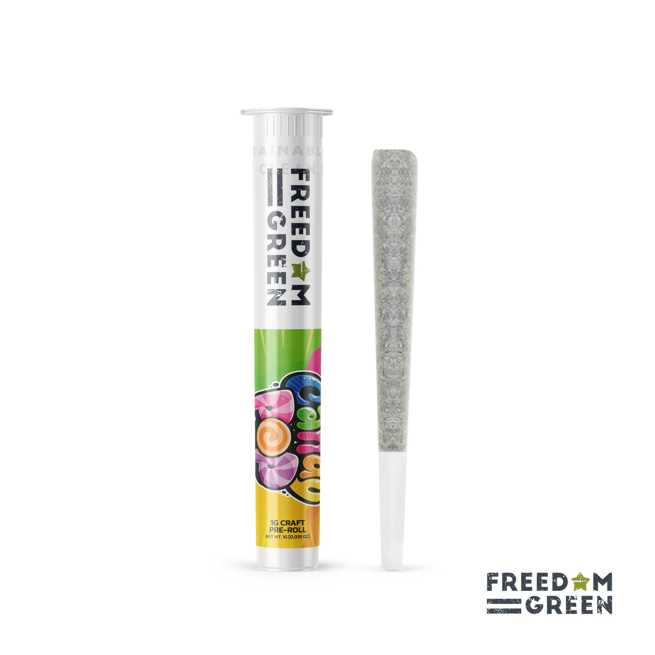 Freedom Green - 1g Preroll - Candy Pop