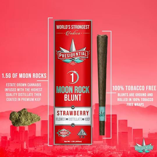 Presidential Infused Blunts Moon Rocks Strawberry