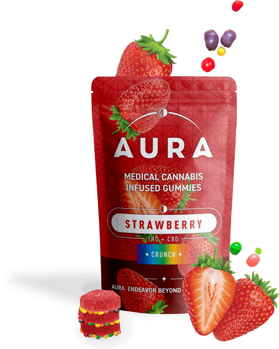 バニラ Strawberry Crunch Gummies 10pk 110mg | 1 Day | 1047401