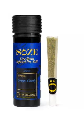 SOZE | Grape Candy | Infused Pre-roll | .75g