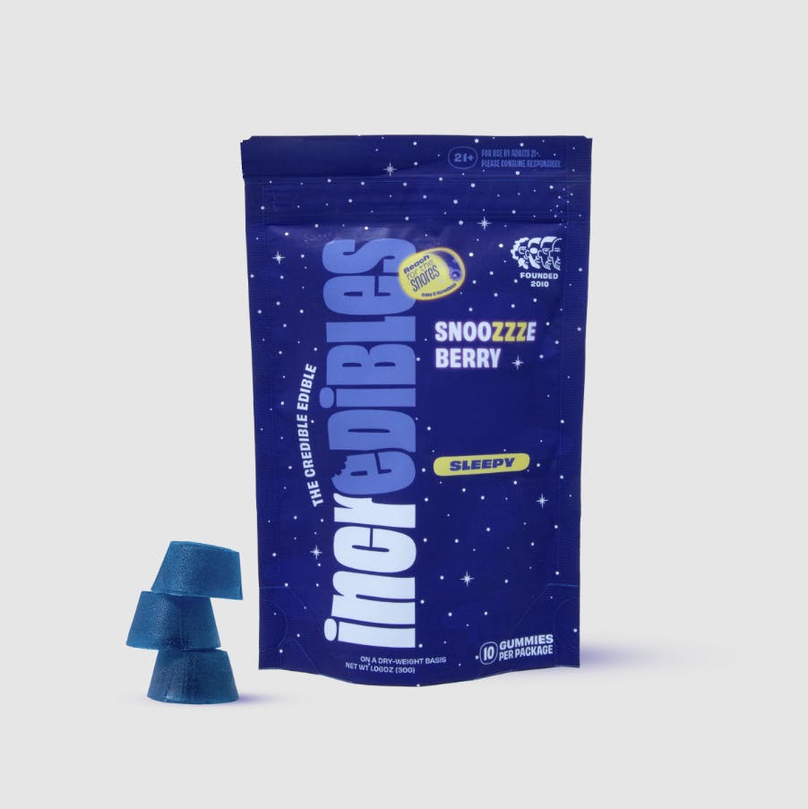 Incredibles Snoozeberry Gummies | 5:1 | 10pk - EDIBLES cannabis product, .1g