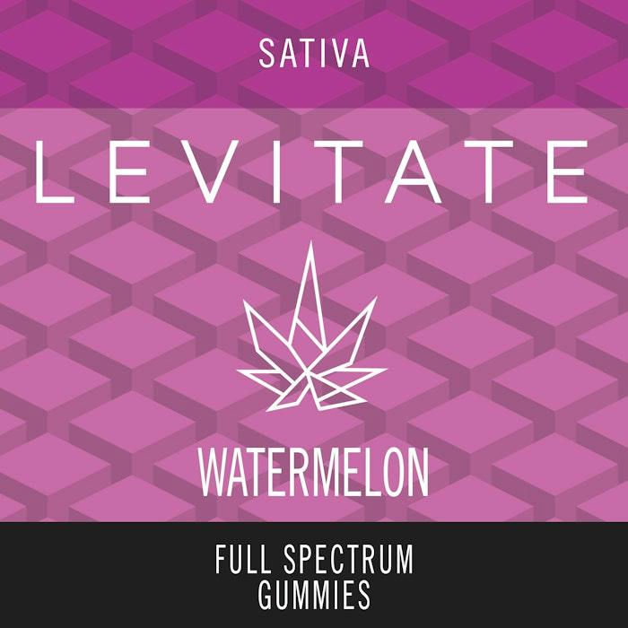 Levitate Edible Gummies Watermelon Live Resin Brick