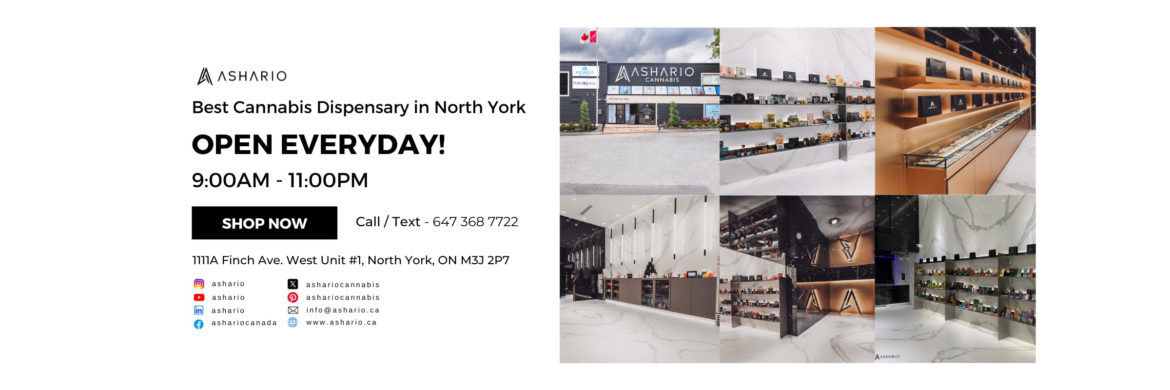 Best Cannabis Dispensary in North York and Aurora, Toronto