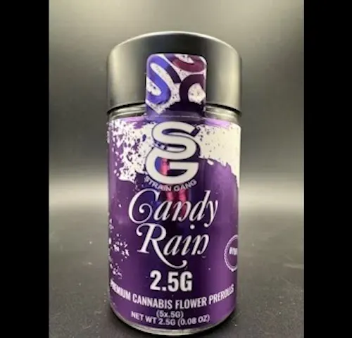 STRAIN GANG | PRE-ROLLS | CANDY RAIN | 2.5G(5PK)-active