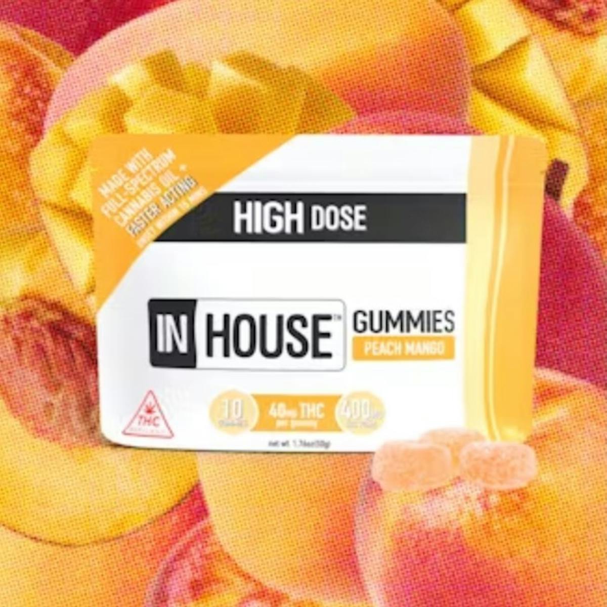 Photo of Peach Mango Gummies 500mg InHouse