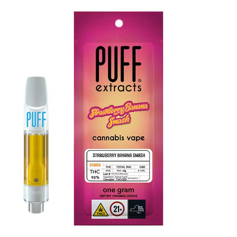 PUFF Pre-Rolls Vape Cart Strawberry Banana Smash High Potency