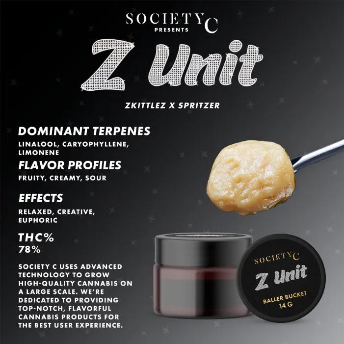Society C - 14g Live Resin Badder - Z Unit