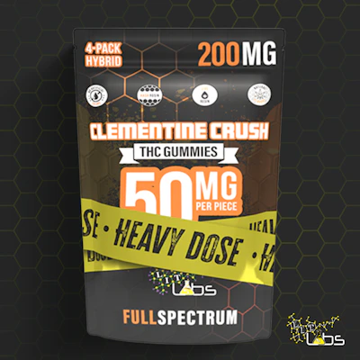 Lit Labs - 200mg Rosin + Resin Gummies - Clementine Crush - EDIBLES by Lit Labs at King of Budz