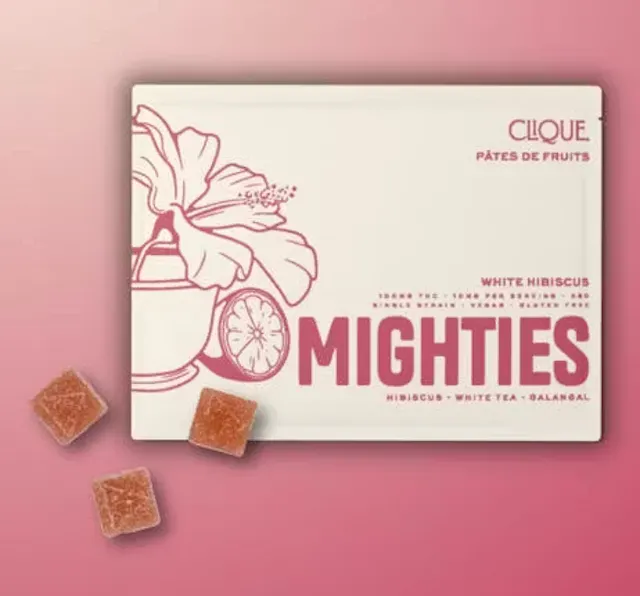 Clique RSO Gummies White Hibiscus 2pk/100mg (hybrid, 2.8g)