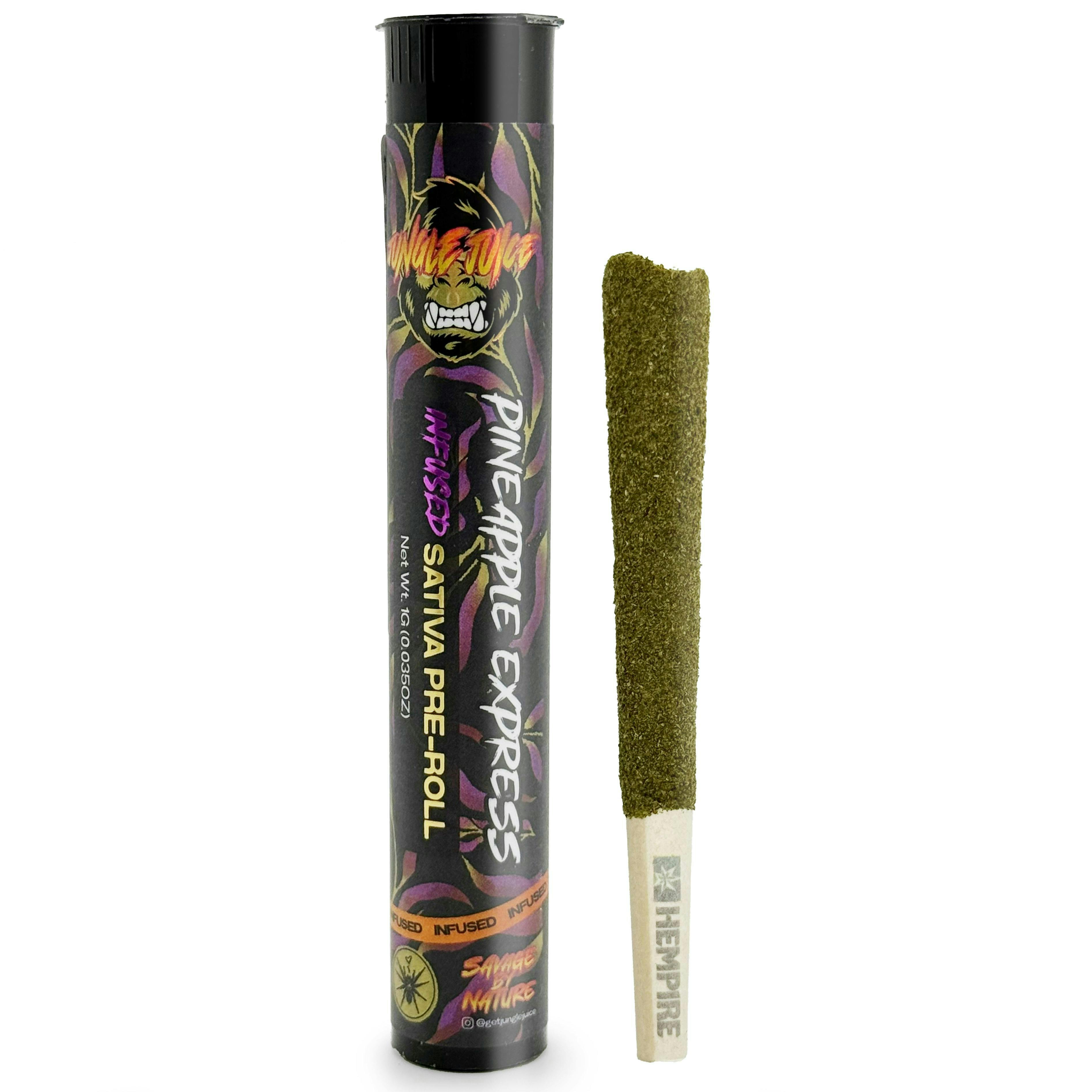 Product: Jungle Juice | Pineapple Express Tarantula Infused 1g Pre-Roll