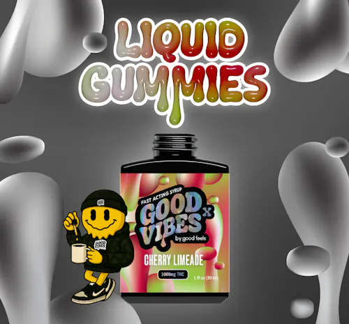 Cherry Limeade X High Potency Liquid Gummies Syrup | 1000mg-active