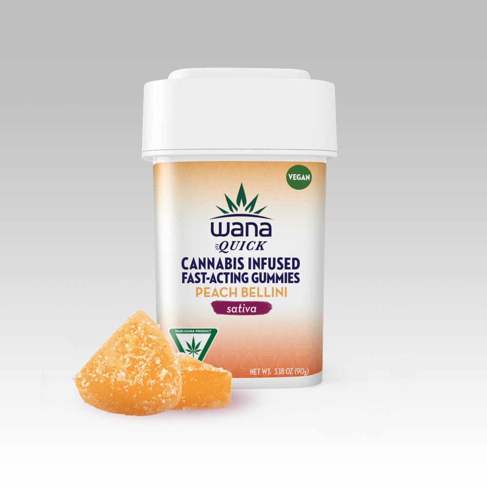 Wana Peach Bellini - Sativa [10 pack] | 200mg - Puff Cannabis ...