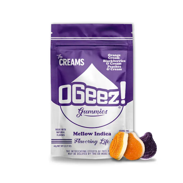 OGeez! Gummies The Creams Mellow Indica 10pk/100mg (2.8g)