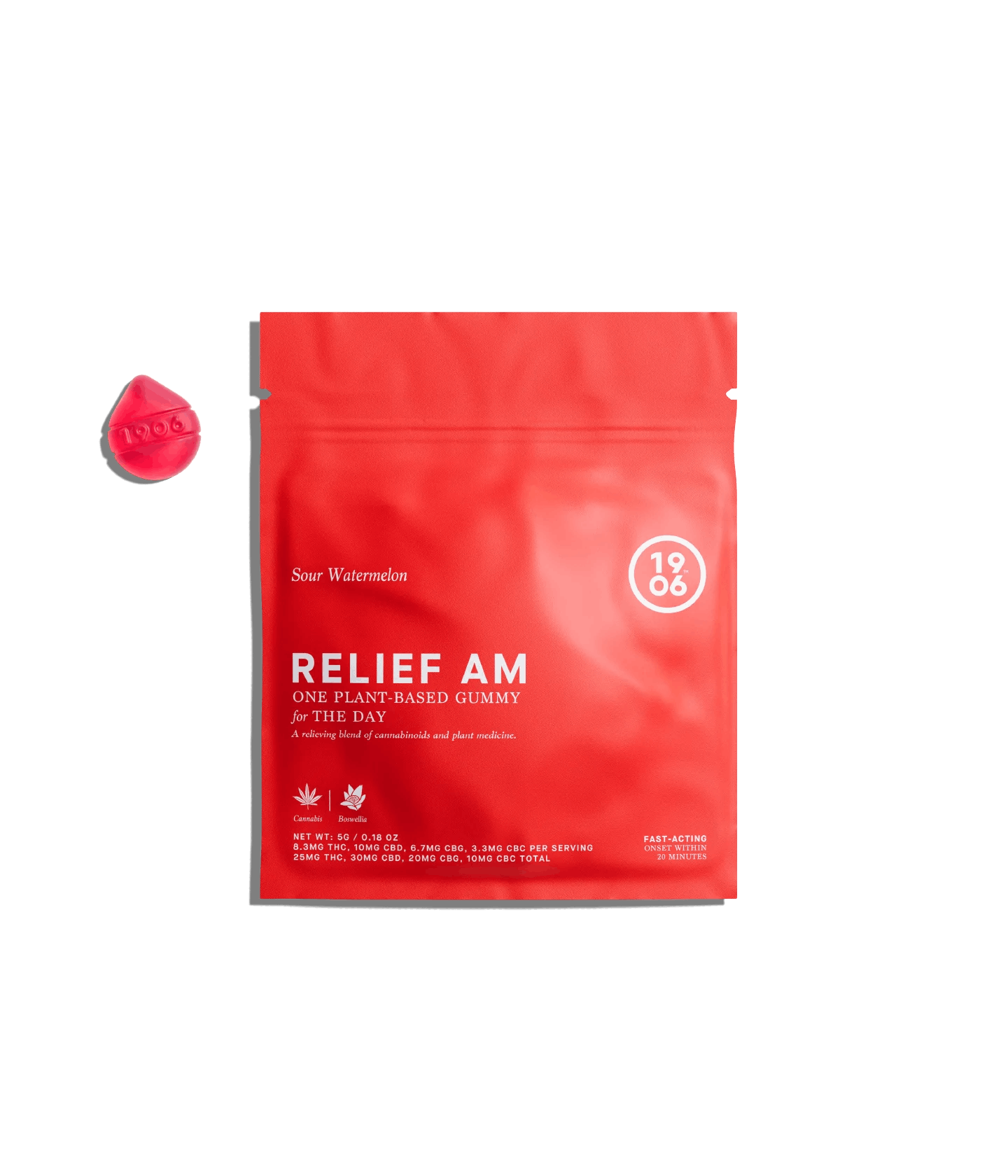1906 - PM Relief Fast Acting Gummy - 25mg