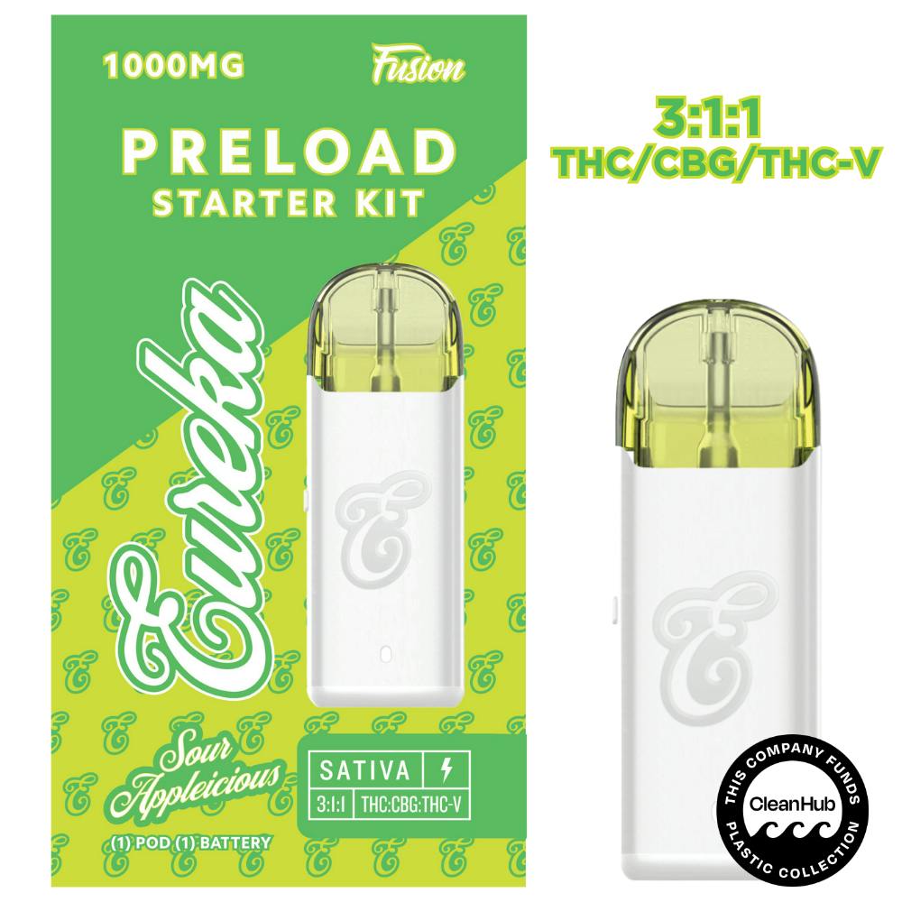 Product: PRELOAD Starter Kit - 1g FUSION - Sour Appleicious (3:1:1 THC/CBG/THCV)