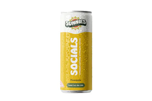 Sunnies Socials I Pineapple Sparkling Water 10mg THC-1