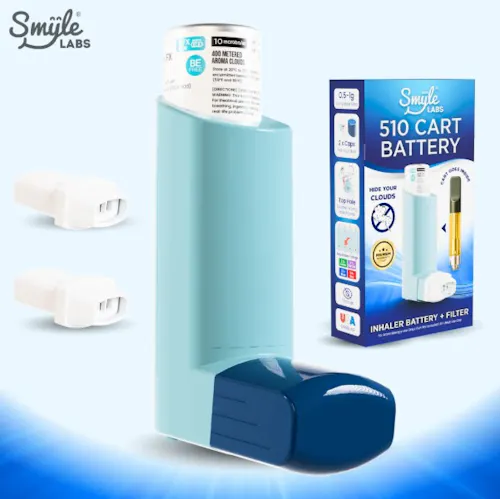 Smyle Labs – Inhaler 510 Cart Battery – Blue-active