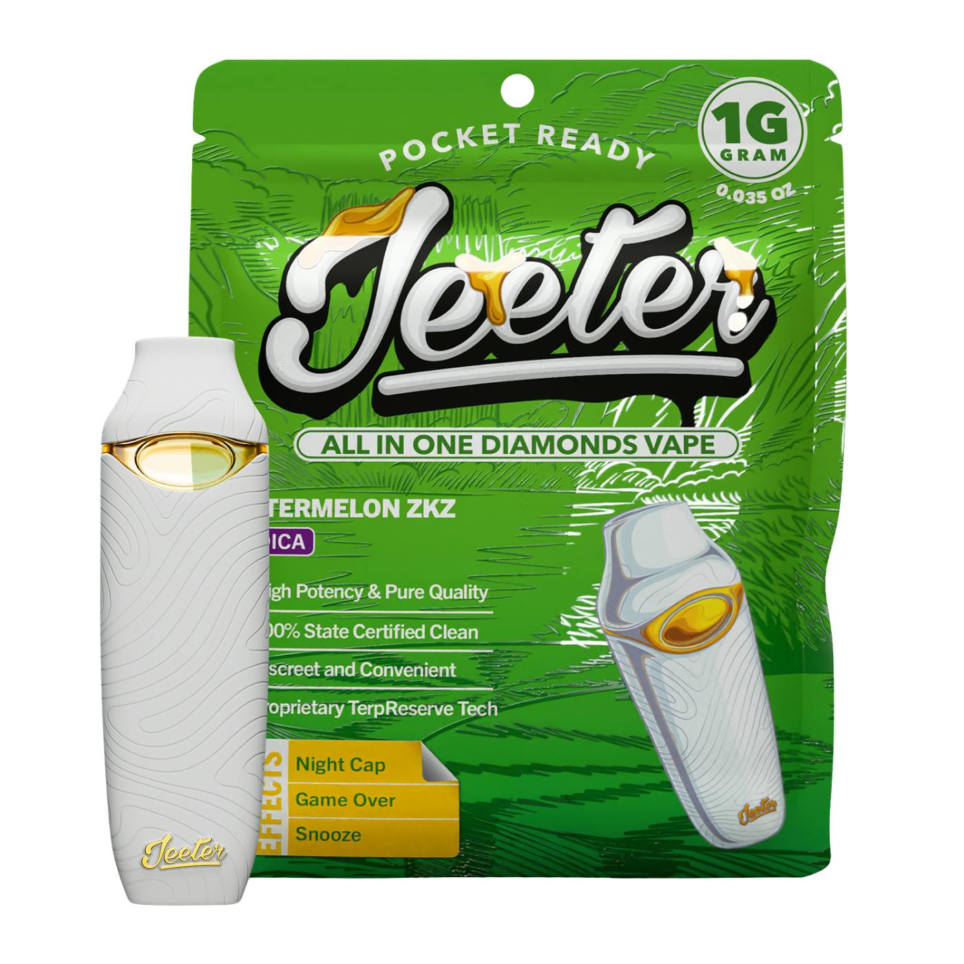 Jeeter Juice - Watermelon Zkz Liquid Diamond Disposable