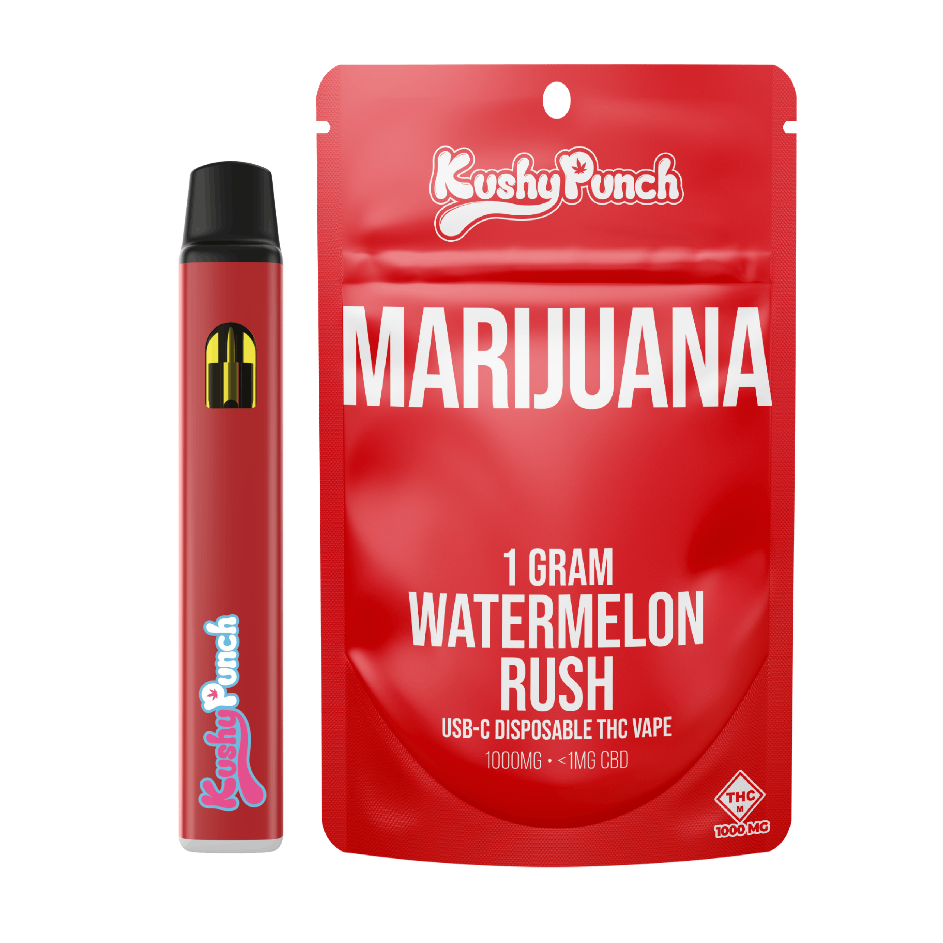 Kushy Punch Watermelon Rush - Disposable Cart for Sale Missouri