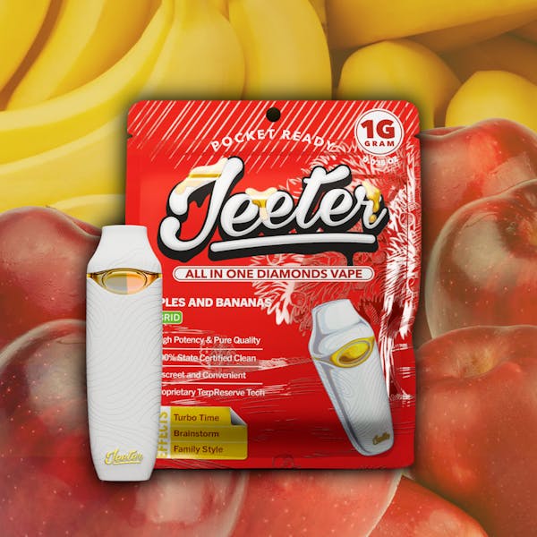 Apples & Bananas (H) - 1g Liquid Diamonds All-In-One Vape - Jeeter