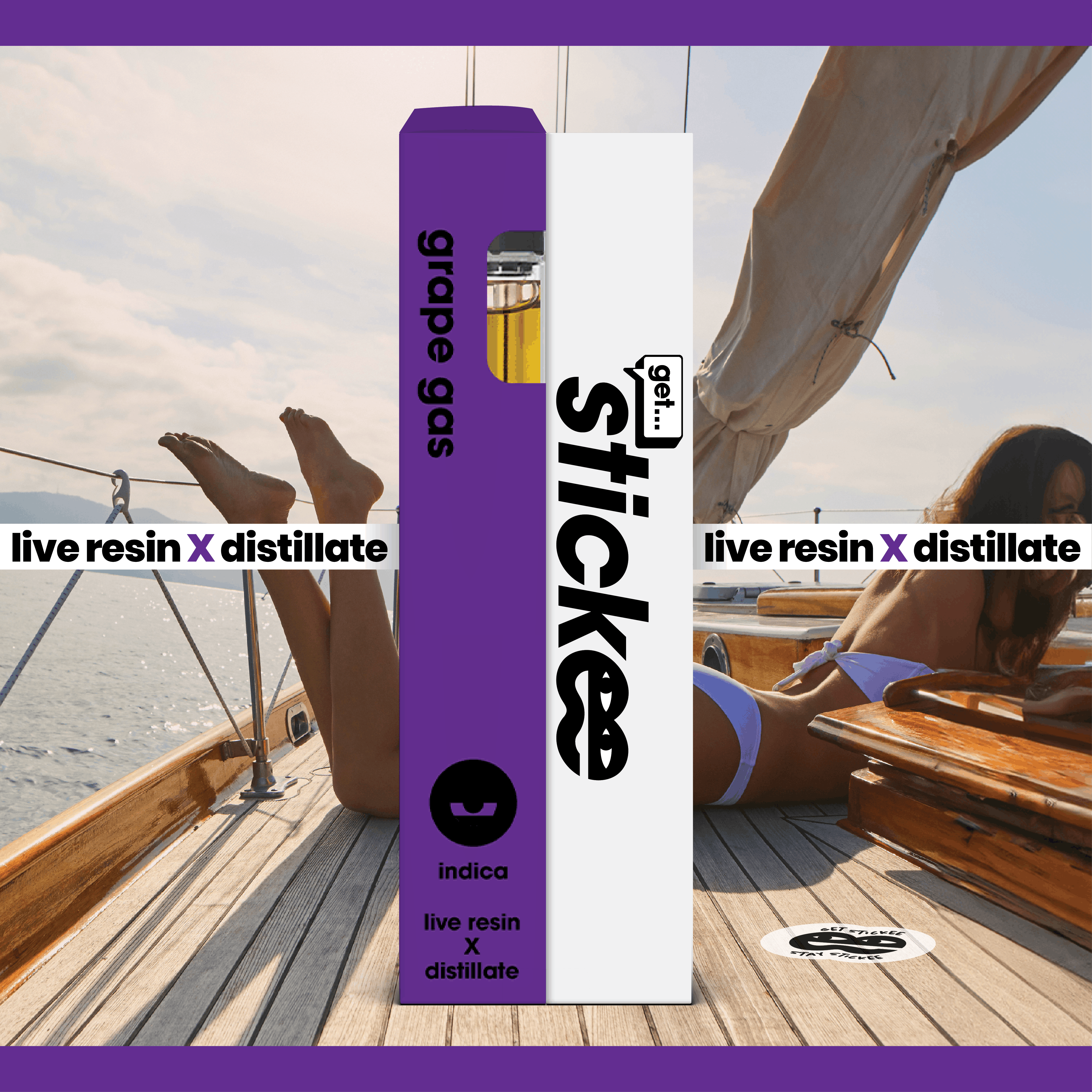Product: STICKEE | Grape Gas | 1G | Live Resin Disposable