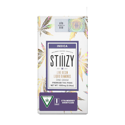 Stiiizy - 1g LQD Cartridge - Strawberry Shortcake - CARTRIDGES by STIIIZY at King of Budz