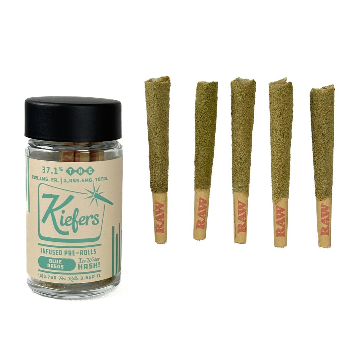 Image of Kiefers – Blue Oreoz Infused Pre-roll 5 Pk