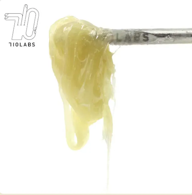 710 Labs Live Rosin 1st Press Rick Jamez #3 1g (indica hybrid)