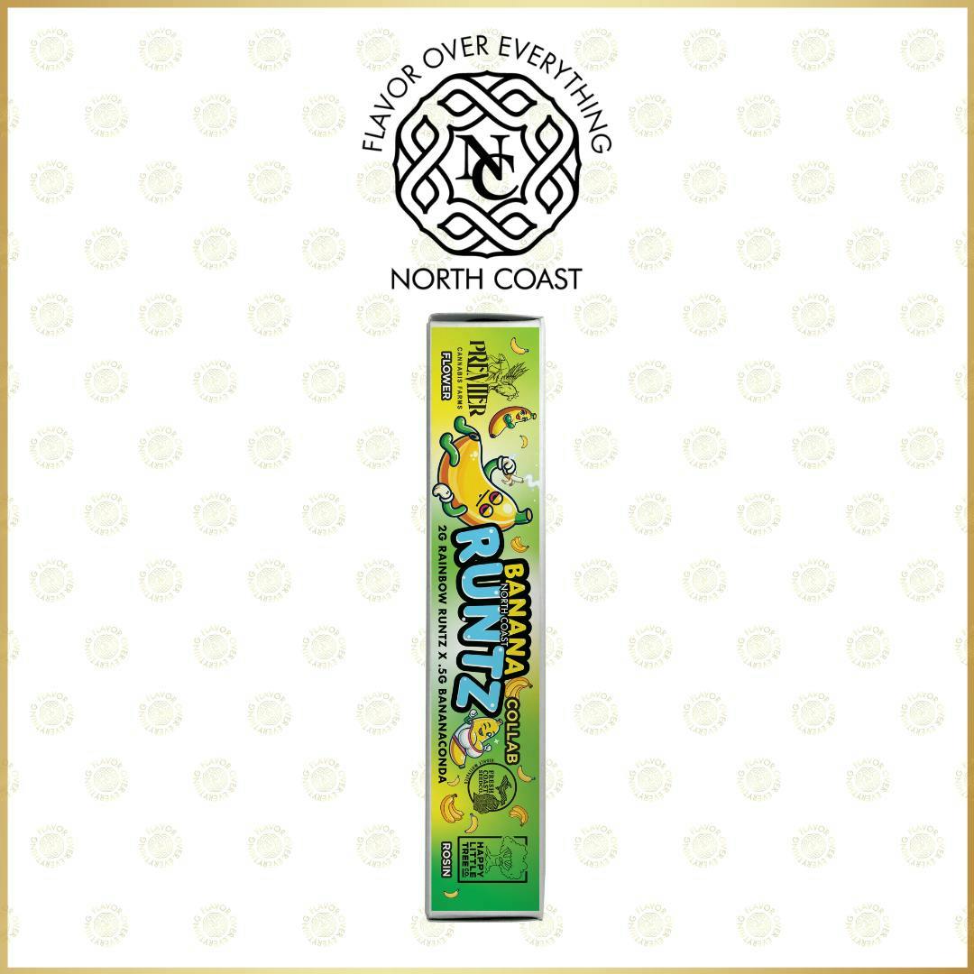 North Coast x Peninsula Gardens x Freak Sho - Banana Runtz Rice Paper Donut T2