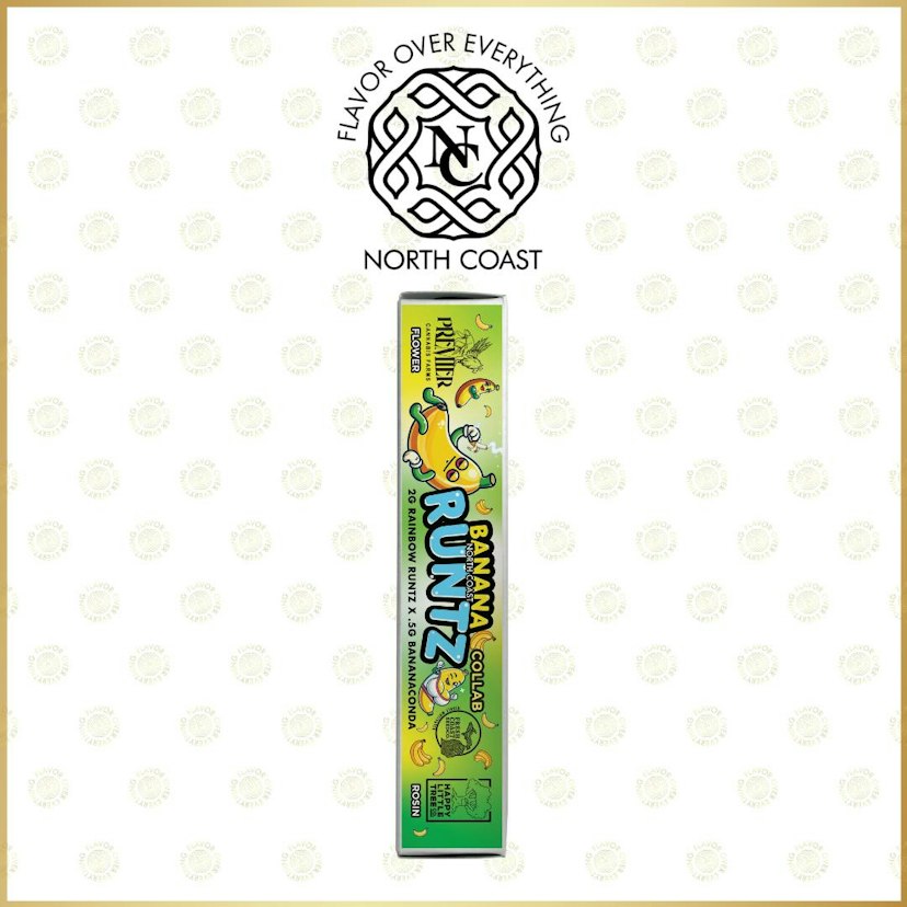 North Coast x Peninsula Gardens x Freak Sho - Banana Runtz Rice Paper Donut T2