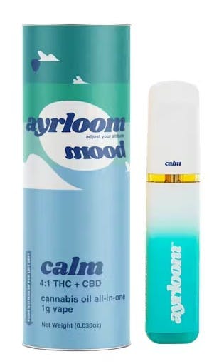 Ayrloom | Calm | 4:1 THC + CBD | Disposable Vape | 1g
