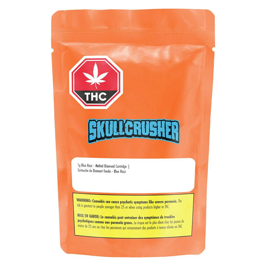 Skullcrusher by RAD - Blue Razz – Melted Diamond Cartridge